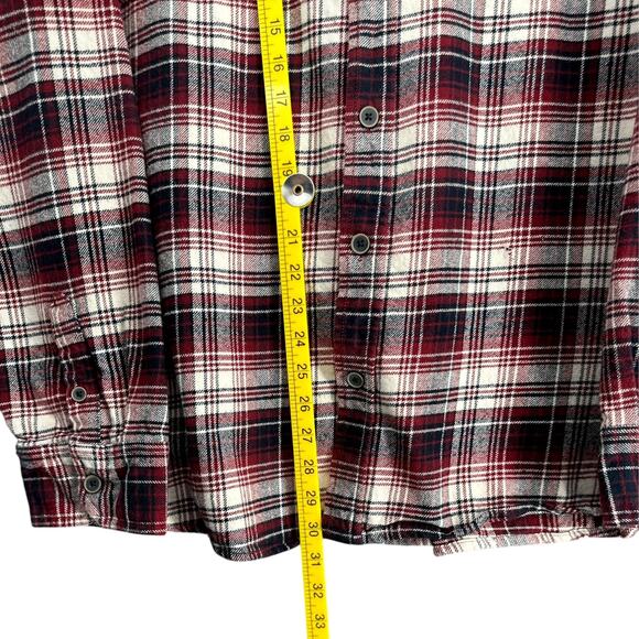 JACHS Plaid Pattern Long Sleeve Button Up Chest Pockets Flannel Shirt 2XL - Picture 7 of 8